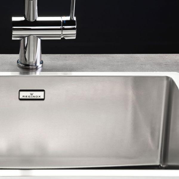 Reginox New Jersey Single Bowl Stainless Steel Kitchen Sink 540 x 410mm #2