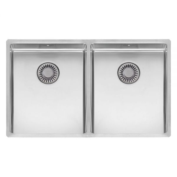Reginox New York 2 Bowl Stainless Steel Kitchen Sink 740 x 440mm
