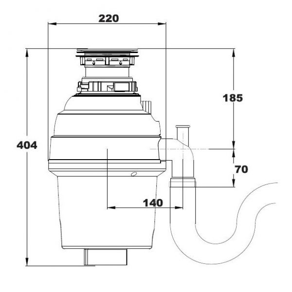 Reginox Waste Disposal Unit RD 70 AS #2