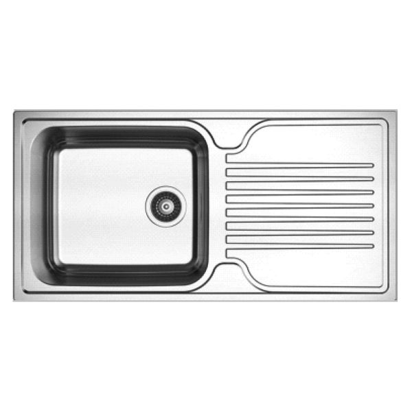 Reginox Senator Single Bowl Stainless Steel Kitchen Sink 1000 x 500mm