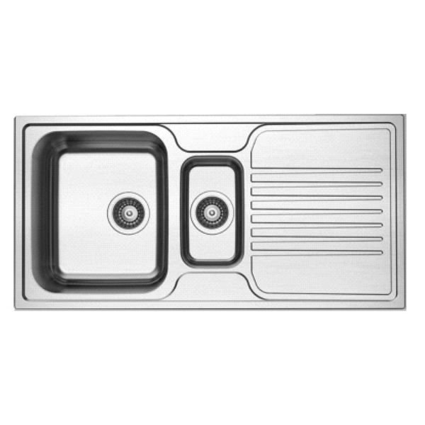 Reginox Senator 1.5 Bowl Stainless Steel Kitchen Sink 1000 x 500mm