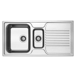 Reginox Senator 1.5 Bowl Stainless Steel Kitchen Sink 1000 x 500mm