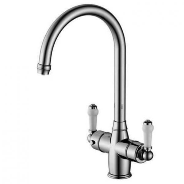 Reginox Vechi II Chrome Traditional 3 in 1 Boiling Water Kitchen Tap and Tank