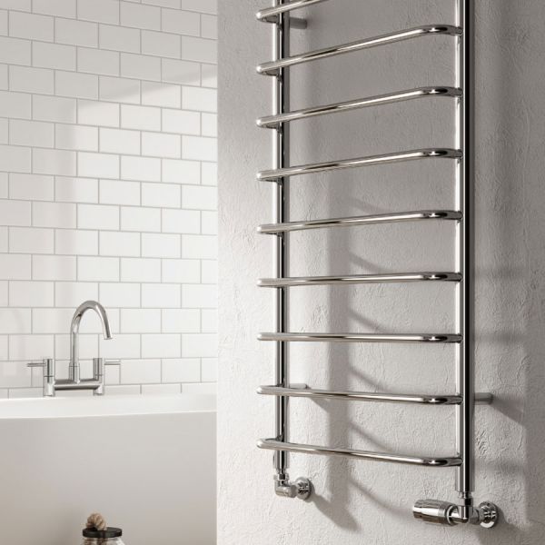 Reina Aliano Chrome Designer Towel Radiator 1000 x 500mm #2