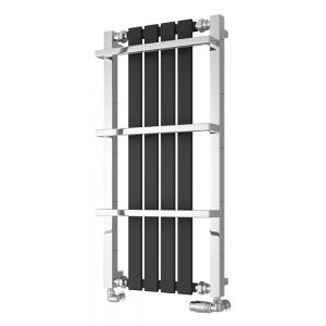 Reina Ashen Black Designer Towel Radiator 1000 x 490mm
