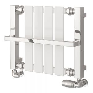 Reina Ashen White Designer Towel Radiator 400 x 490mm