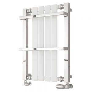 Reina Ashen White Designer Towel Radiator 700 x 490mm