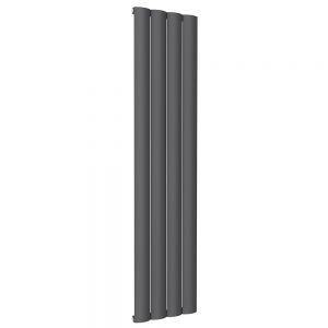 Reina Belva Anthracite Single Panel Radiator 1800 x 412mm