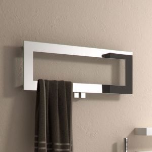 Reina Bivano Polished Stainless Steel Designer Towel Radiator 300 x 800mm