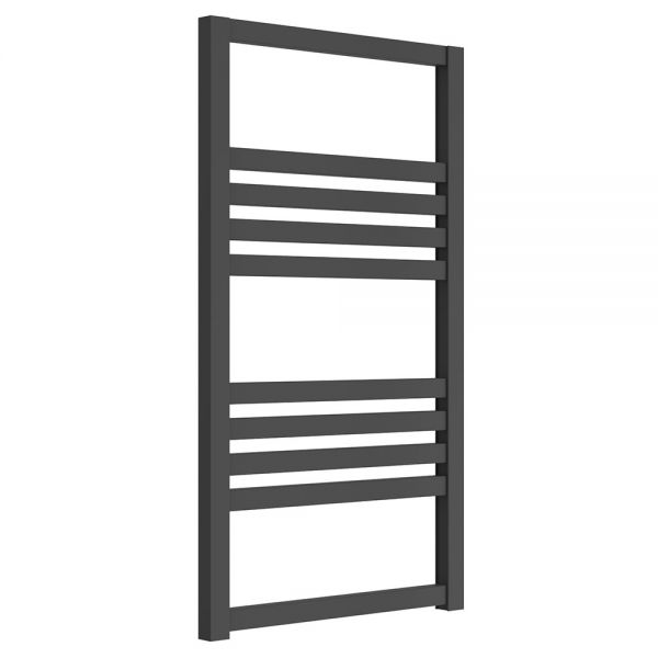 Reina Bolca Anthracite Designer Towel Radiator 870 x 485mm
