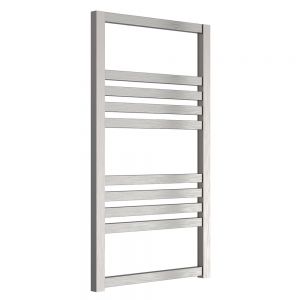 Reina Bolca Brushed Designer Towel Radiator 870 x 485mm