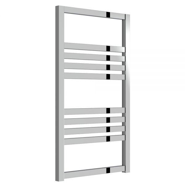 Reina Bolca Polished Designer Towel Radiator 870 x 485mm