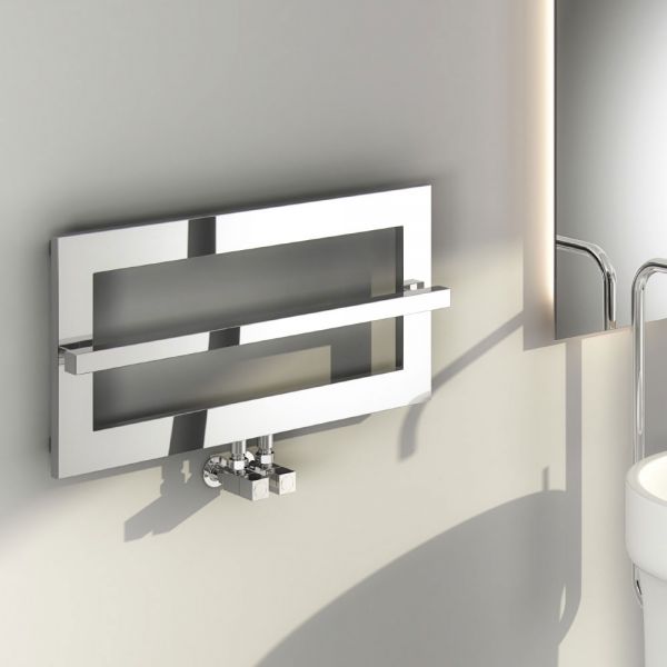 Reina Breno Chrome Designer Towel Radiator 350 x 720mm #2