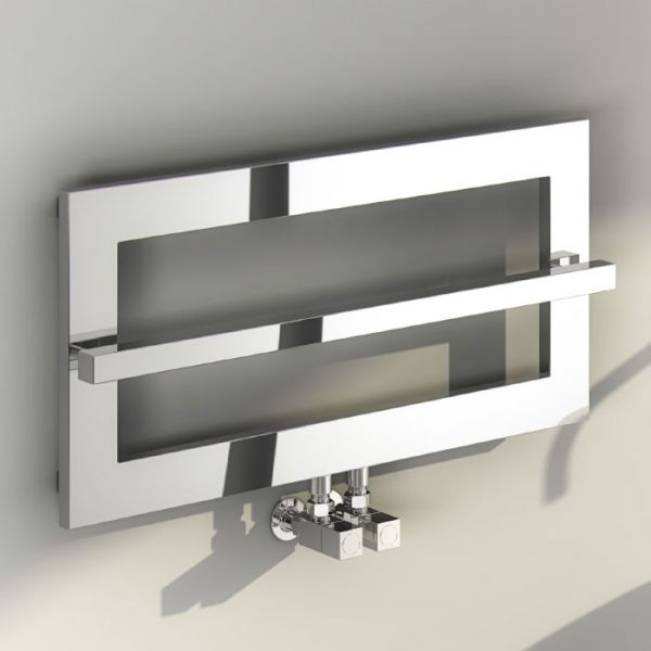 Reina Breno Chrome Designer Towel Radiator 350 x 720mm
