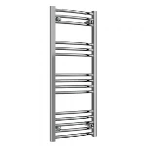 Reina Capo Chrome Curved Heated Towel Rail 1000 x 400mm