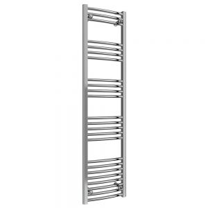 Reina Capo Chrome Curved Heated Towel Rail 1800 x 400mm