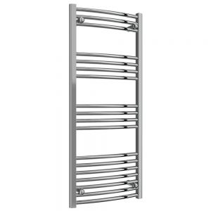 Reina Capo Chrome Curved Heated Towel Rail 1200 x 500mm