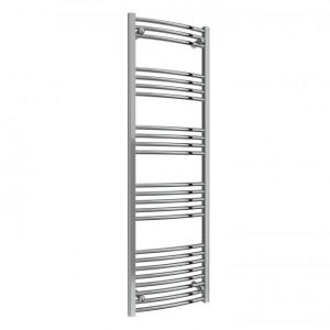 Reina Capo Chrome Curved Heated Towel Rail 1600 x 500mm