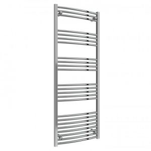 Reina Capo Chrome Curved Heated Towel Rail 1600 x 600mm