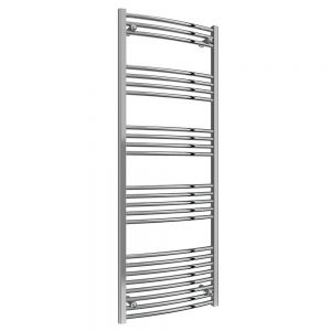 Reina Capo Chrome Curved Heated Towel Rail 1800 x 600mm