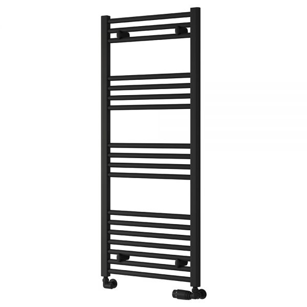 Reina Capo Black Heated Towel Rail 1200 x 500mm