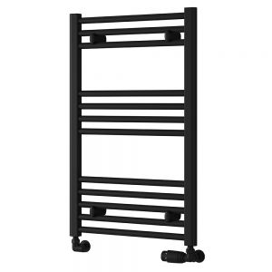 Reina Capo Black Heated Towel Rail 800 x 400mm