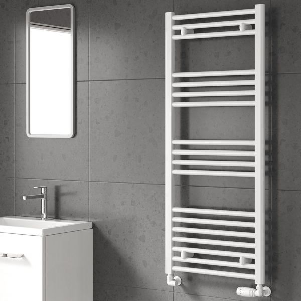Reina Capo White Heated Towel Rail 1200 x 500mm #2