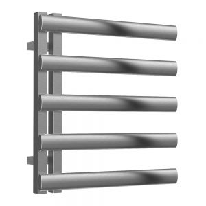 Reina Cavo Brushed Stainless Steel Designer Towel Radiator 530 x 500mm