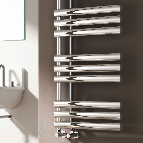 Reina Chisa Chrome Designer Towel Radiator 1130 x 500mm #2