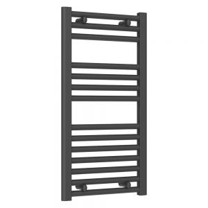 Reina Diva Anthracite Heated Towel Rail 800 x 400mm