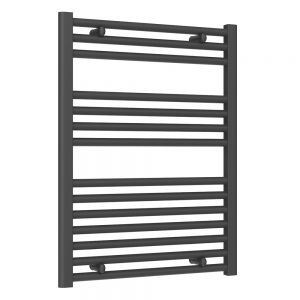 Reina Diva Anthracite Heated Towel Rail 800 x 600mm