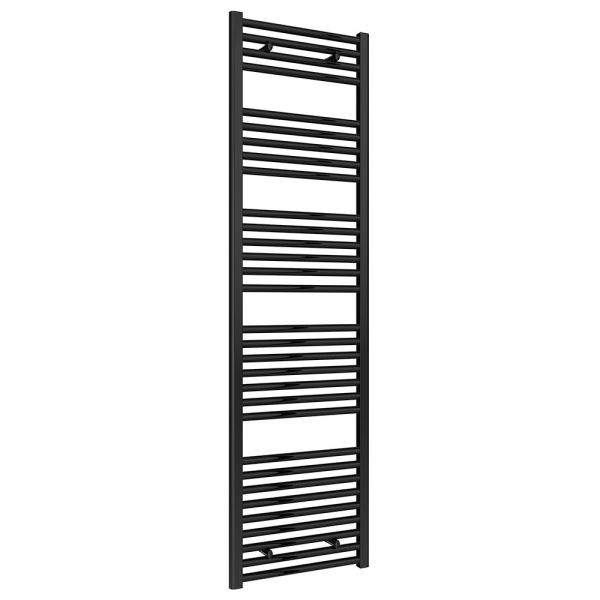 Reina Diva Black Heated Towel Rail 1800 x 500mm