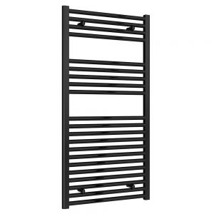 Reina Diva Black Heated Towel Rail 1200 x 600mm