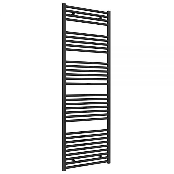 Reina Diva Black Heated Towel Rail 1800 x 600mm