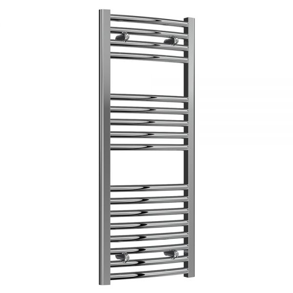 Reina Diva Chrome Curved Heated Towel Rail 1000 x 400mm
