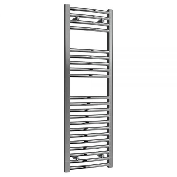 Reina Diva Chrome Curved Heated Towel Rail 1200 x 400mm