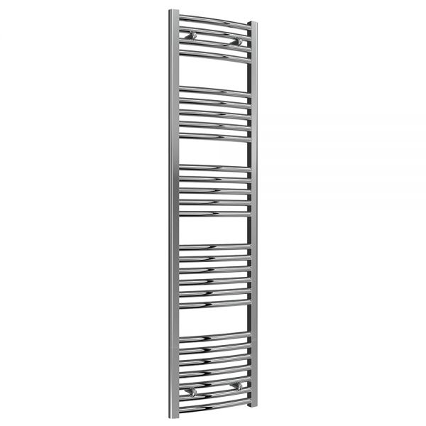 Reina Diva Chrome Curved Heated Towel Rail 1600 x 400mm