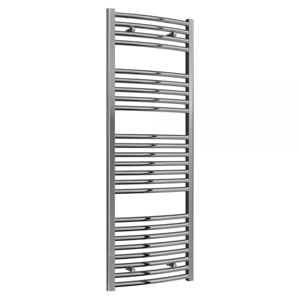 Reina Diva Chrome Curved Heated Towel Rail 1400 x 500mm