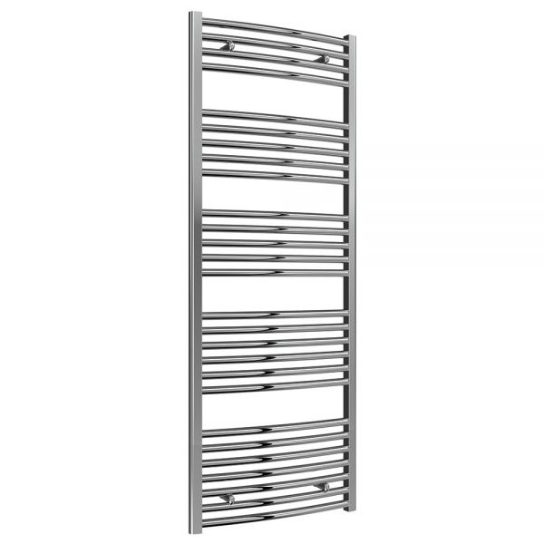 Reina Diva Chrome Curved Heated Towel Rail 1600 x 600mm