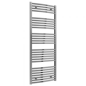 Reina Diva Chrome Curved Heated Towel Rail 1600 x 600mm