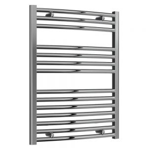 Reina Diva Chrome Curved Heated Towel Rail 800 x 600mm