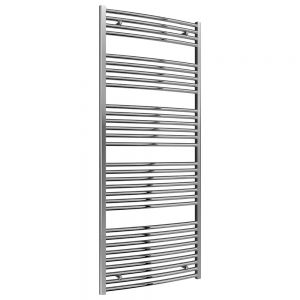 Reina Diva Chrome Curved Heated Towel Rail 1800 x 750mm