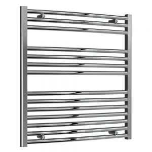 Reina Diva Chrome Curved Heated Towel Rail 800 x 750mm