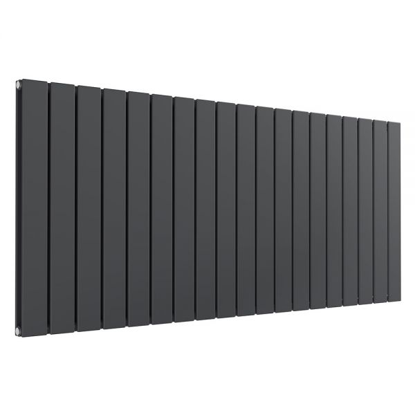 Reina Flat Anthracite Double Panel Radiator 600 x 1402mm