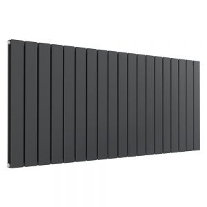 Reina Flat Anthracite Double Panel Radiator 600 x 1402mm