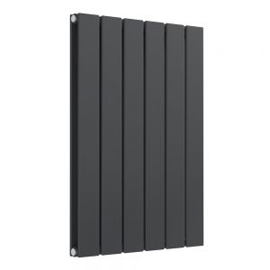Reina Flat Anthracite Double Panel Radiator 600 x 440mm