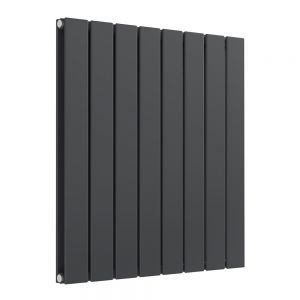 Reina Flat Anthracite Double Panel Radiator 600 x 588mm