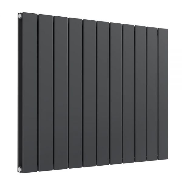 Reina Flat Anthracite Double Panel Radiator 600 x 810mm