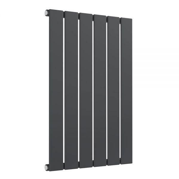 Reina Flat Anthracite Single Panel Radiator 600 x 440mm