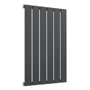 Reina Flat Anthracite Single Panel Radiator 600 x 440mm
